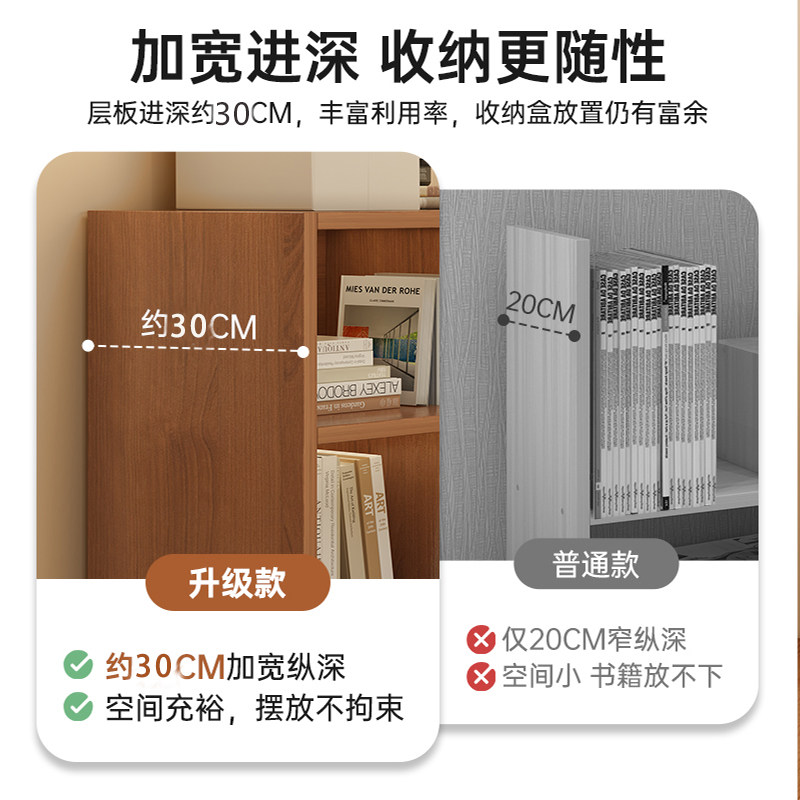 沙发后置物架书柜落地一体收纳柜客厅沙发边柜家用碗架靠墙防尘柜,淘宝优惠券,粉丝福利购,淘宝优惠卷