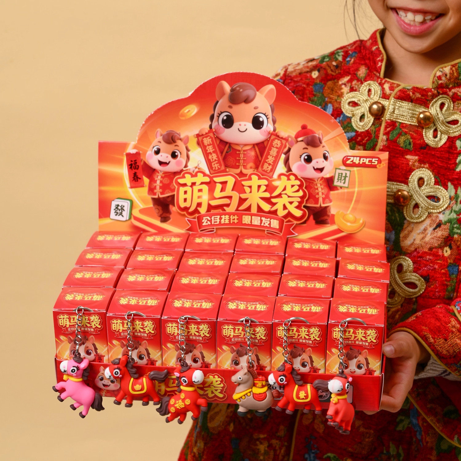 24盒马年盲盒公仔洞洞乐学生抽奖励礼品男女孩儿童2026新年礼物,淘宝优惠券,粉丝福利购,淘宝优惠卷