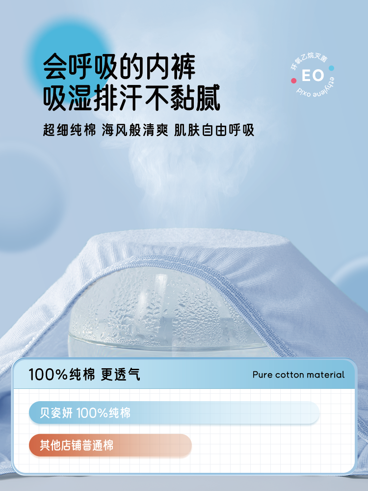 儿童一次性内裤纯棉平角款男童女童旅游用品无菌便携免洗日抛短裤