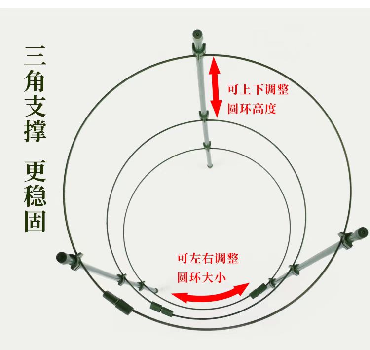 爬藤花架支架蟹爪兰月季花攀爬架室内花卉植物支撑杆绿萝爬藤架子-图3