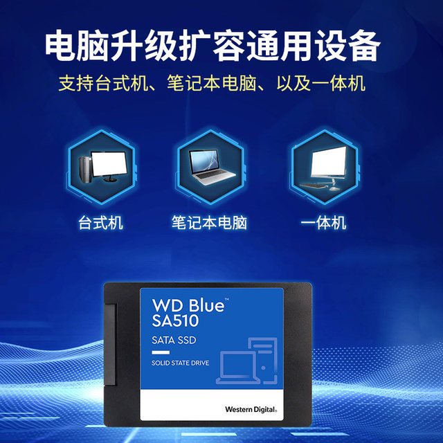 WD Western Digital installed solid state drive SATA interface