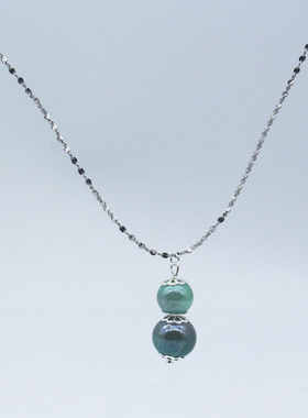 原创设计天然石锁骨链