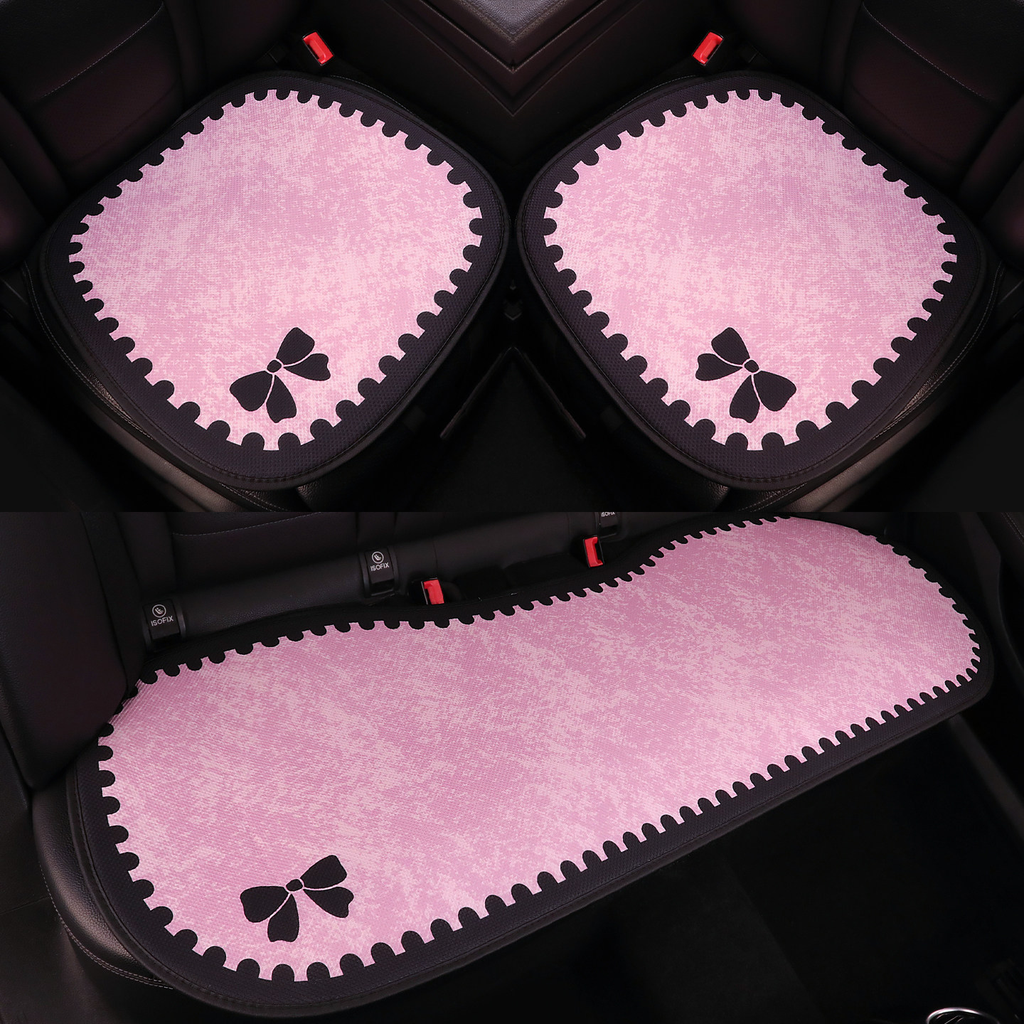 汽车坐垫四季通用卡通可爱座垫网红半包座椅套女士高级感新款座套,淘宝优惠券,粉丝福利购,淘宝优惠卷