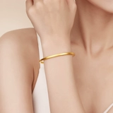 Золотой золотой браслет, женский браслет, простой и элегантный дизайн