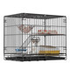 Cage ເຮືອນວິນລາ cat ສອງຊັ້ນທີ່ເຂັ້ມແຂງແລະທົນທານ