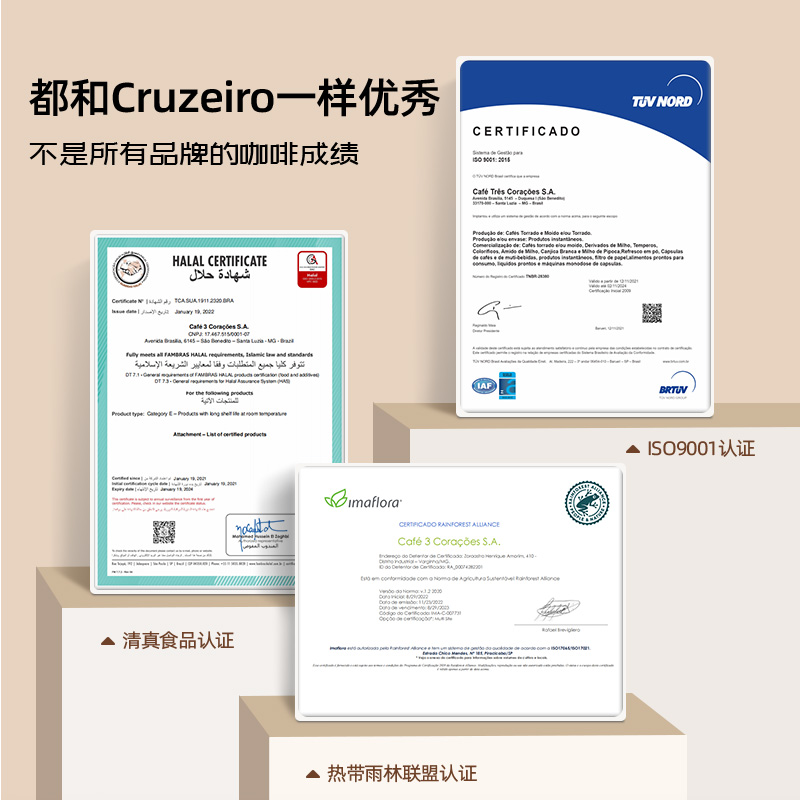 Cruzeiro 100%阿拉比卡冻干速溶精品咖啡 浓郁型170g*1瓶 - 图3