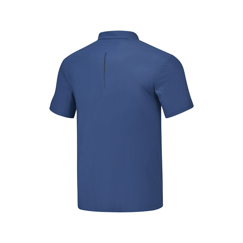 斯凯奇男士POLO衫舒适商务通勤针织短袖凉感速干印花柔软P225M083,淘宝优惠券,粉丝福利购,淘宝优惠卷