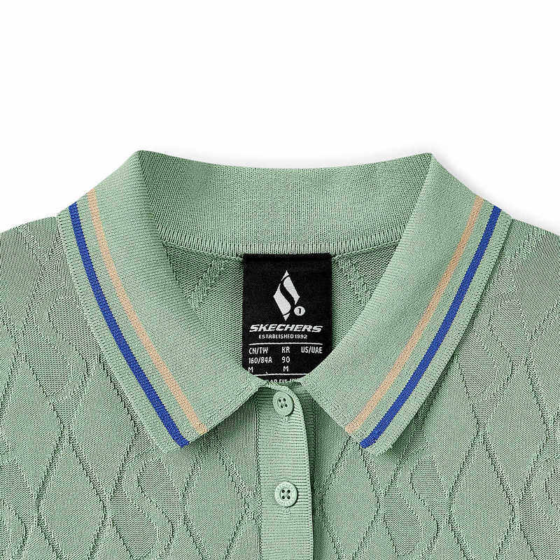 Skechers斯凯奇女短袖半截袖POLO衫翻领运动休闲百搭T恤L225W051,淘宝优惠券,粉丝福利购,淘宝优惠卷