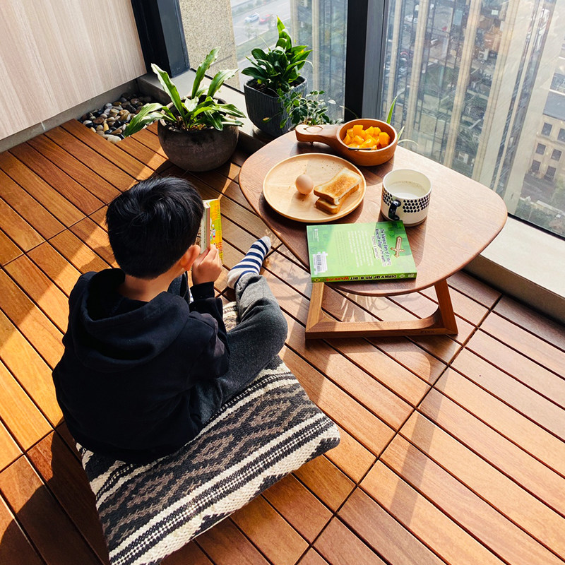菠萝格阳台实木地板自铺户外拼接地板花园庭院室外防腐木露台地板,淘宝优惠券,粉丝福利购,淘宝优惠卷