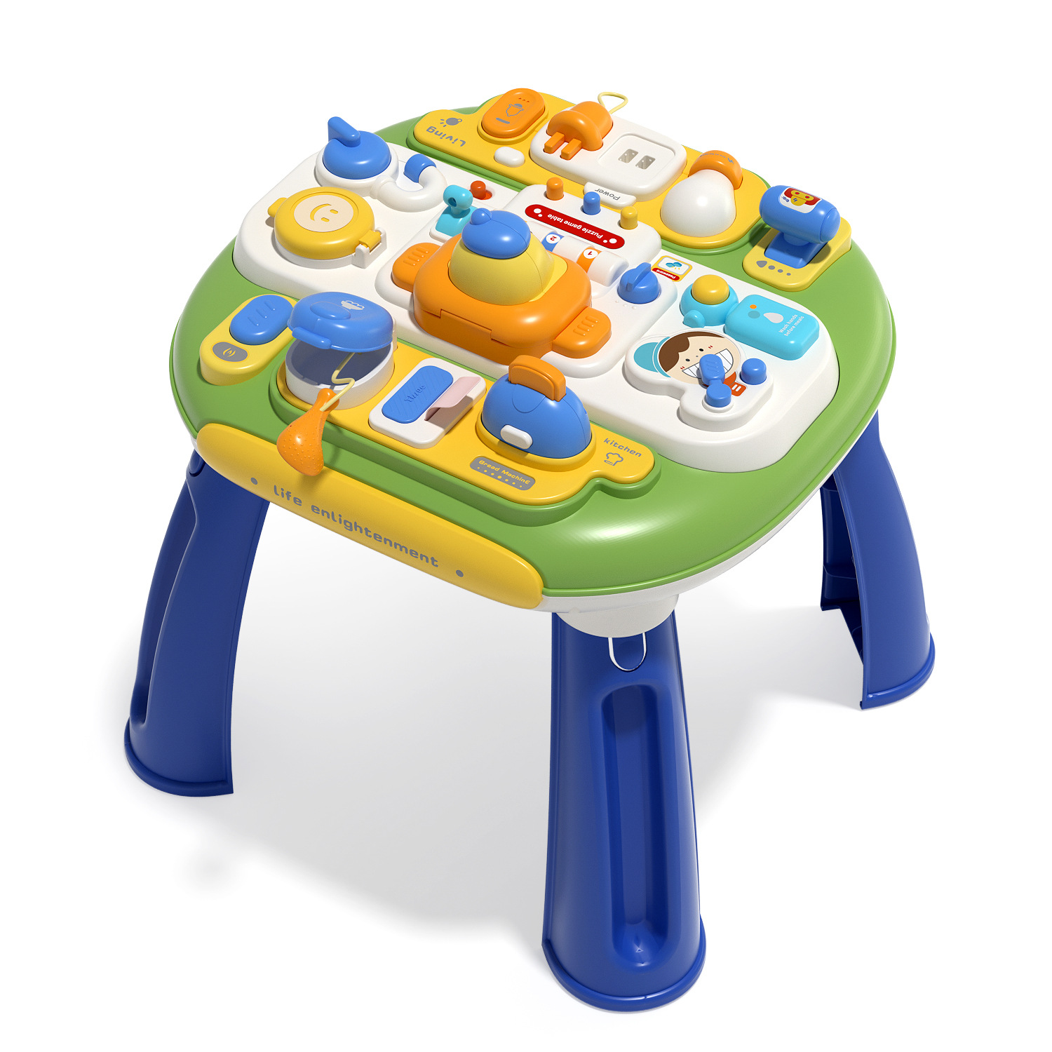 宝宝忙碌板蒙氏梭利早教益智游戏桌婴儿1一2岁精细动作具儿童玩具 - 图3