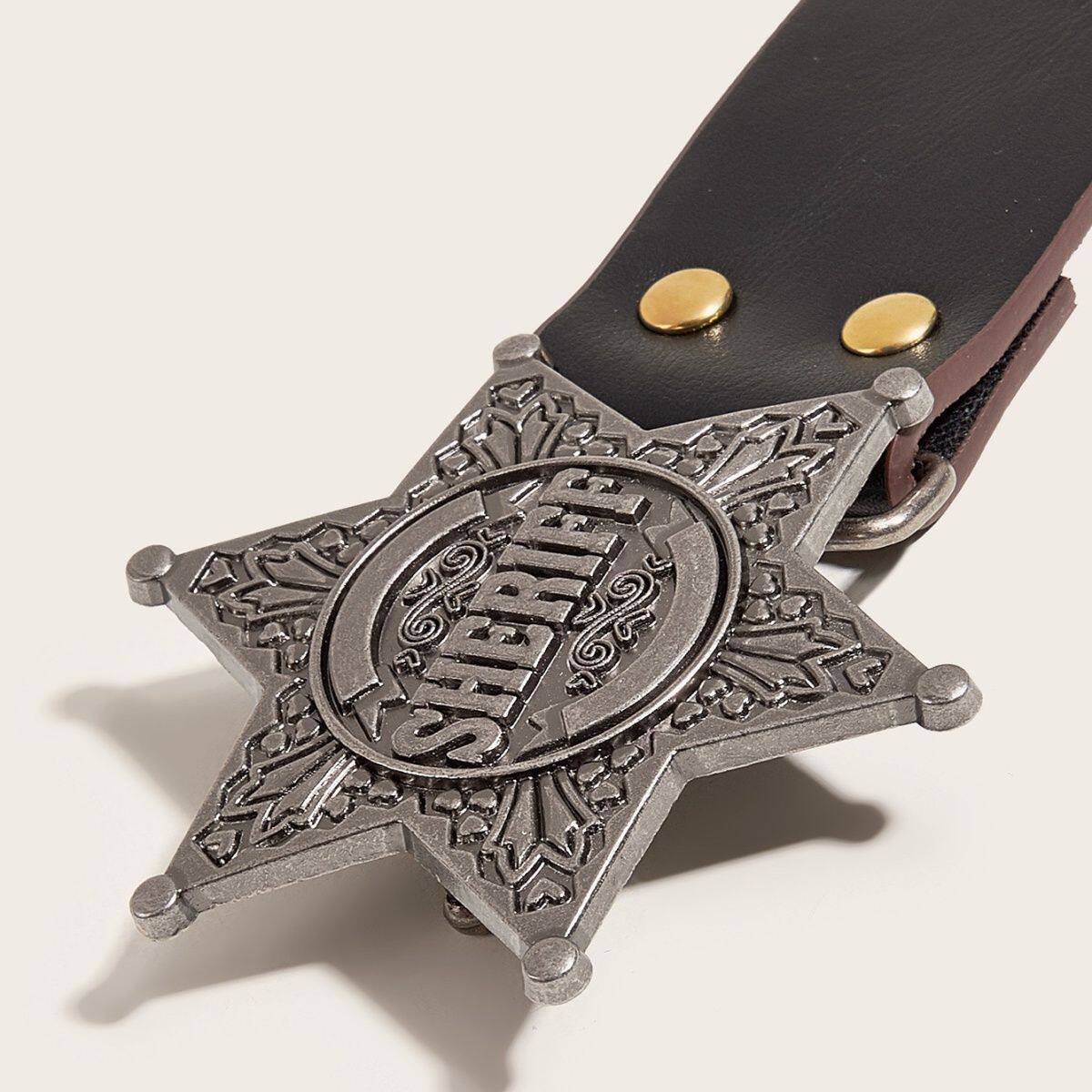 Y2k美式复古棕色铆钉腰带女款皮带小众百搭牛仔裤带腰间配饰带