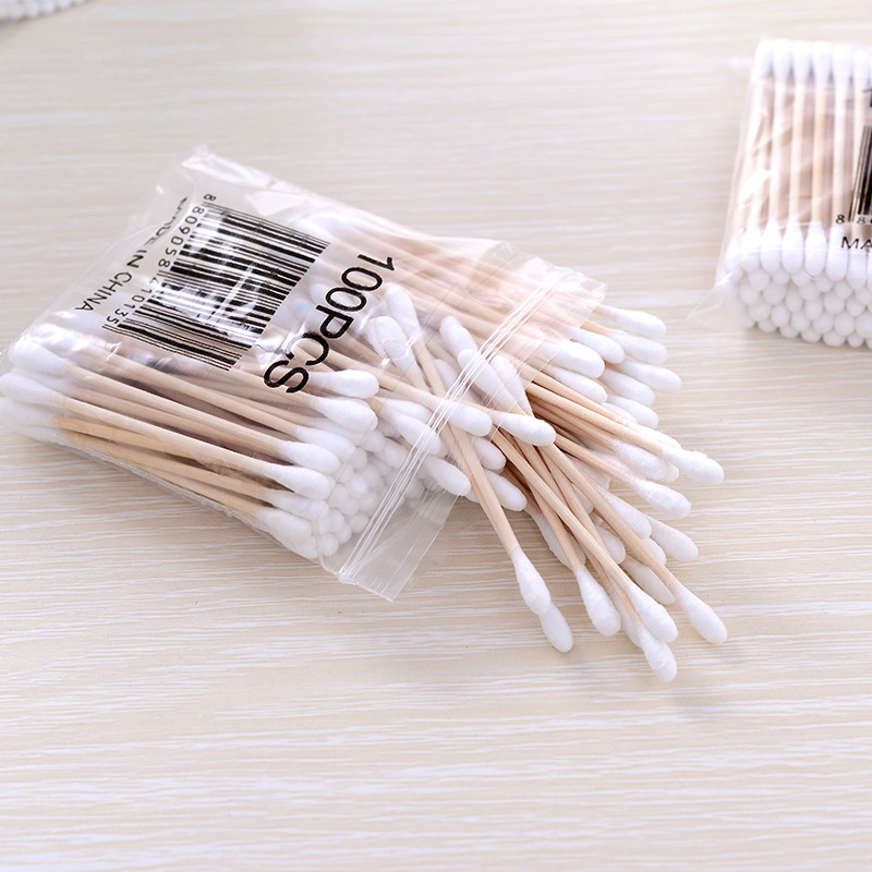 家用一次性清洁掏耳化妆双头棉签1袋