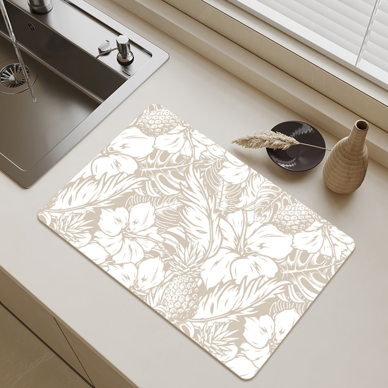 科技皮厨房台面沥水垫免洗灶台洗碗池吸水垫子碗盘餐具控水垫防滑,淘宝优惠券,粉丝福利购,淘宝优惠卷