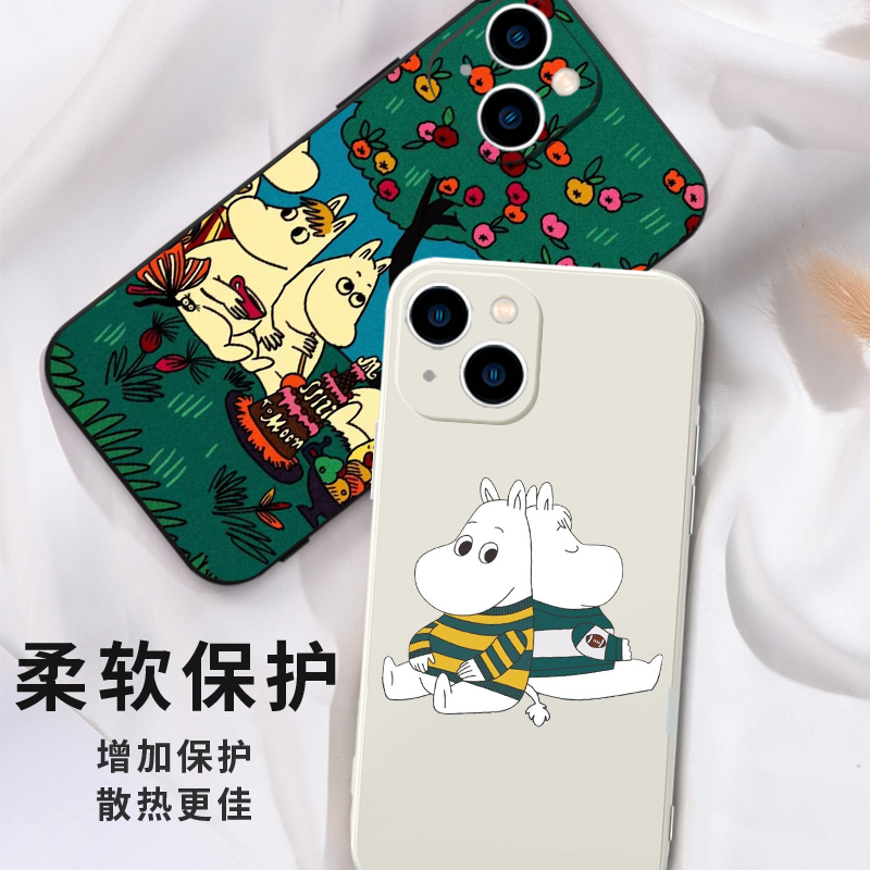 姆明手机壳苹果13适用华为mate40pro亚美iphone14promax可爱moomin卡通50vivo动画OPPO小米12联名11p周边p50x - 图3