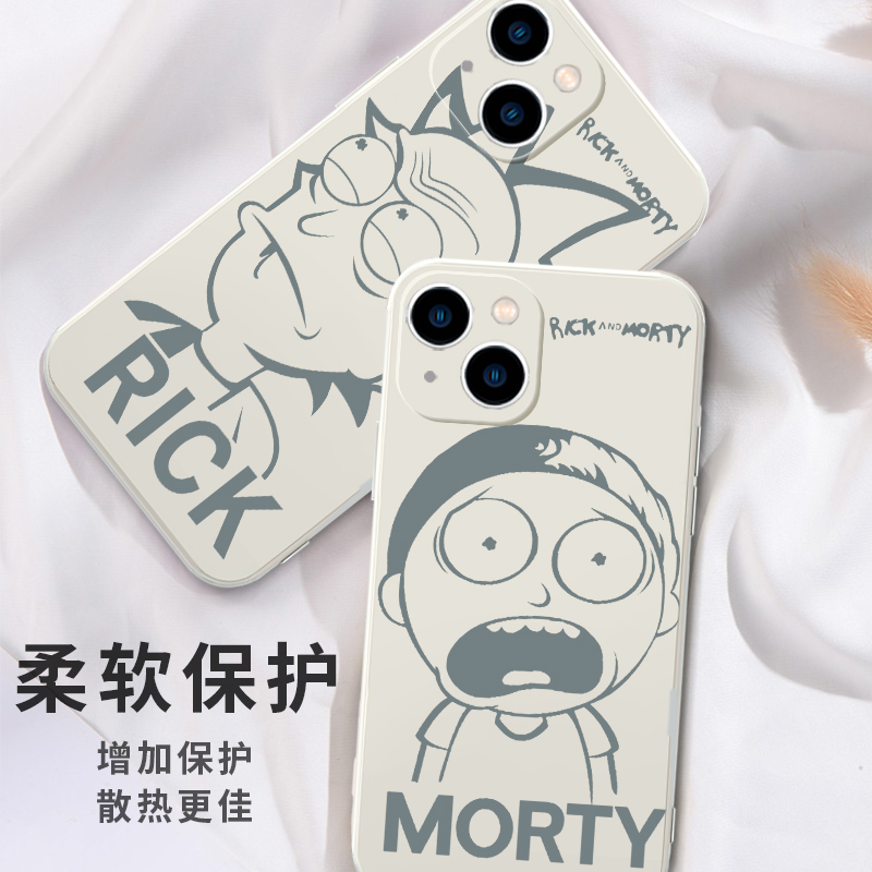 rickandmorty手机壳苹果14华为mate40瑞克和莫蒂iPhone14promax周边OPPO小米11vivo欧美p40动漫12适用30卡通x