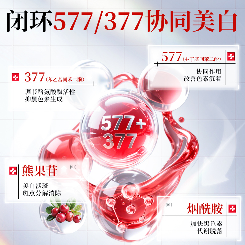 377美白祛斑抗皱霜祛黄褐斑雀斑老年斑淡化色斑577官方旗舰店正品 - 图0
