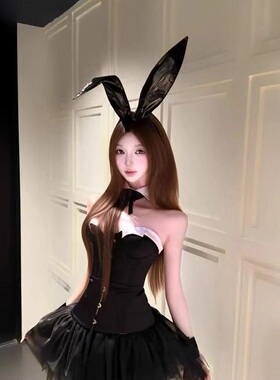 万圣节暗黑系兔女郎发箍