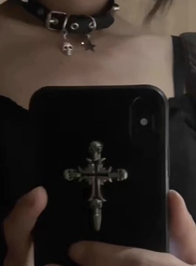 暗黑朋克y2k亚文化五角星项链