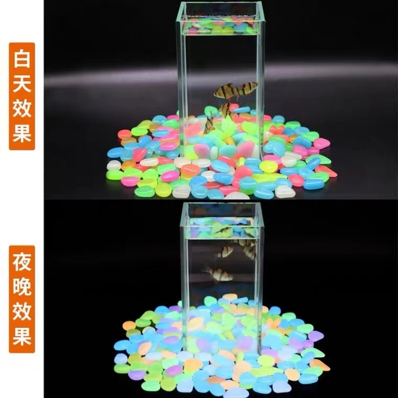 儿童宝石夜光石玩具海洋夜晚发光超亮荧光石发光石造型鱼缸造景 - 图3