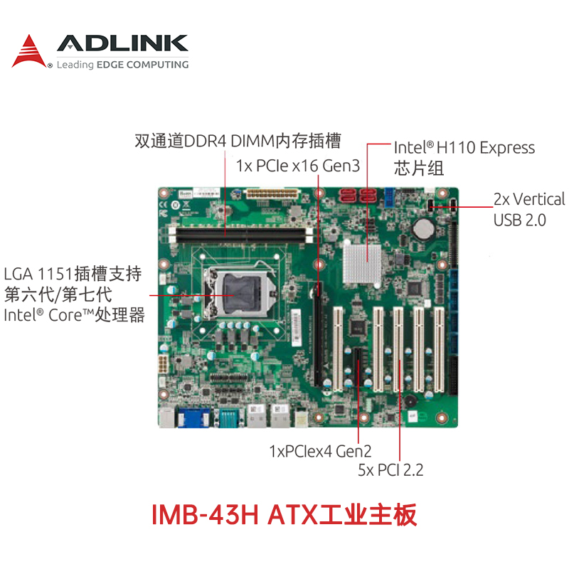 凌华工控机i9/i7/i5处理器边缘计算机台式整机工业主板网关可定制 - 图2