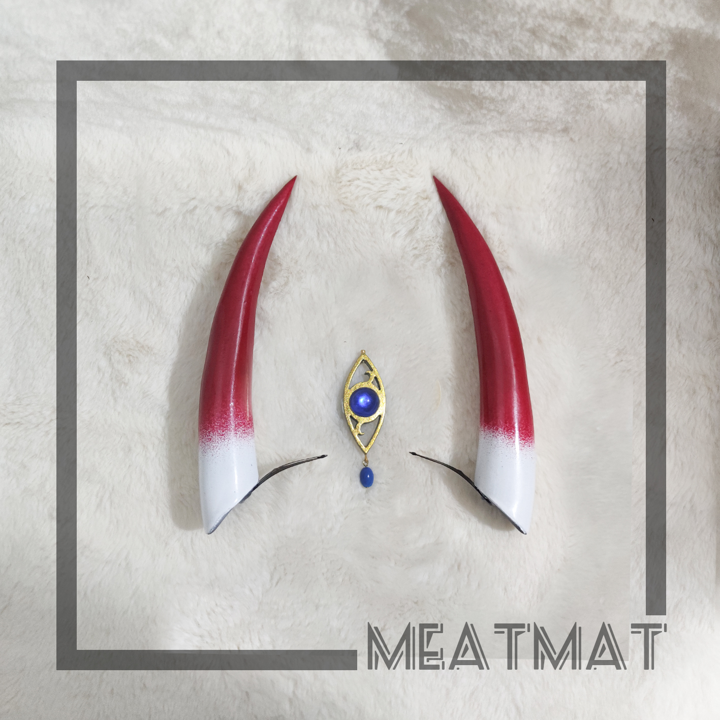 MeatMat FGO酒吞童子cos角头饰定制定做cosplay装备 - 图0