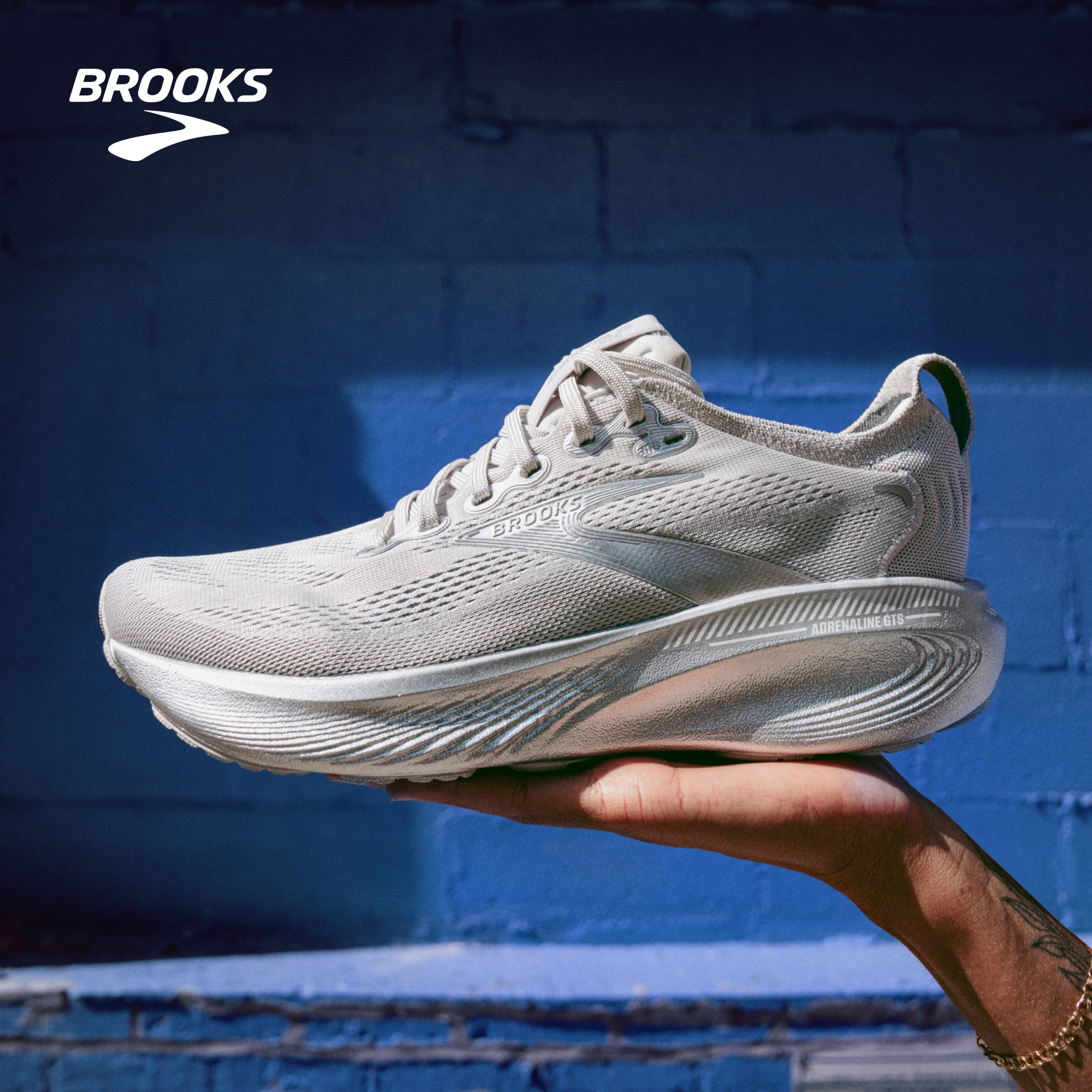 BROOKS布鲁克斯Adrenaline GTS 追岚25减震跑鞋男支撑跑步女款 - 图0