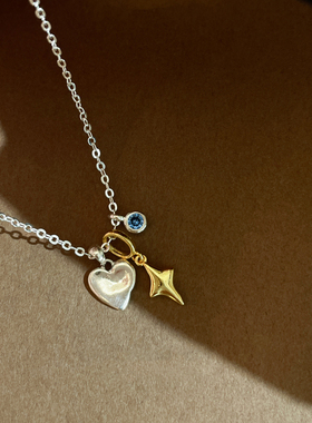 爱心项链女款2025新款配饰锁骨链