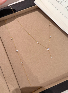 极细款四叶草手链女轻奢小众精致