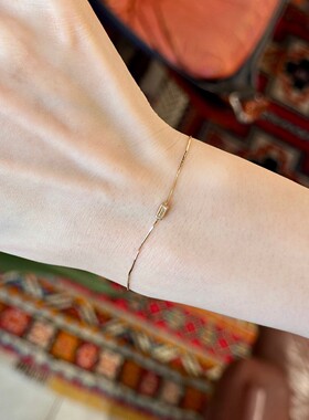 金色极细手链女轻奢小众精致手串