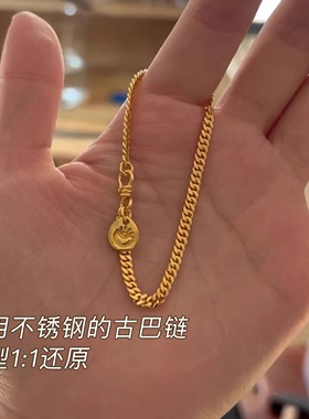 古巴链手链女款轻奢小众精致重工