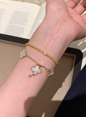 弹力珠手链女轻奢小众精致新款