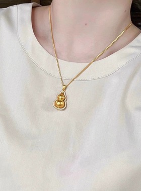 福禄葫芦项链女款2024新款锁骨链