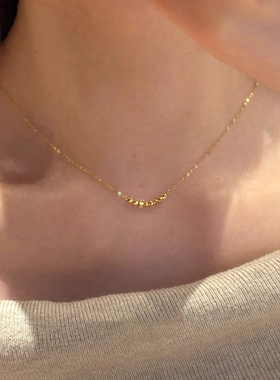 几何串珠项链轻奢小众精致锁骨链