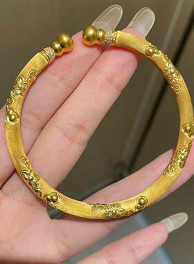 古法拉丝双头手镯女款高级感手饰