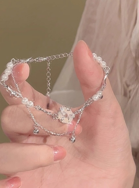 平安扣手链女款双层千金感手串女