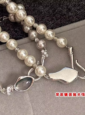 仿珍珠手链女款轻奢小众精致手串