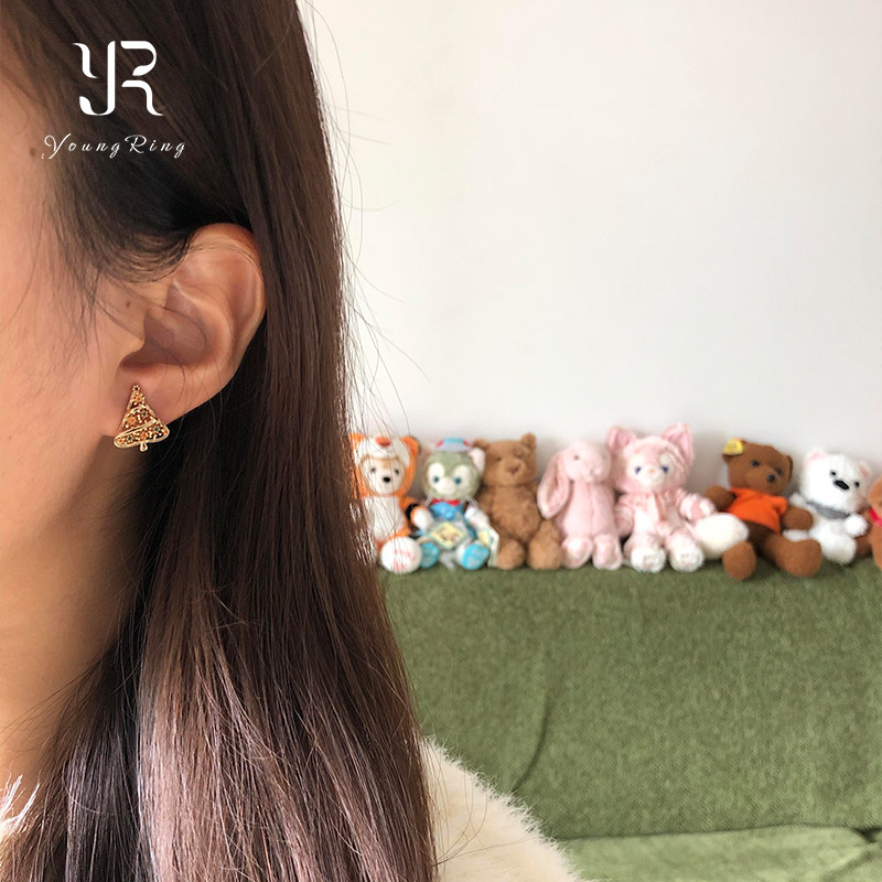 爆闪红绿配色许愿树圣诞耳钉高级感甜美风秋冬氛围感圣诞节耳饰女,淘宝优惠券,粉丝福利购,淘宝优惠卷