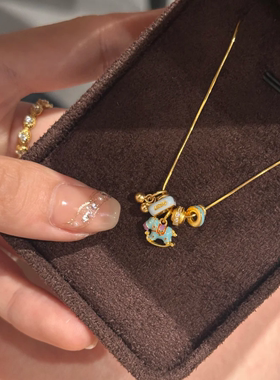 木马项链女2025新款配饰轻奢小众