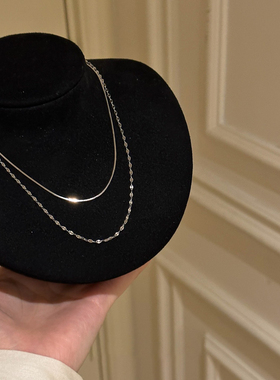 蛇骨叠戴项链女2025新款配饰长款