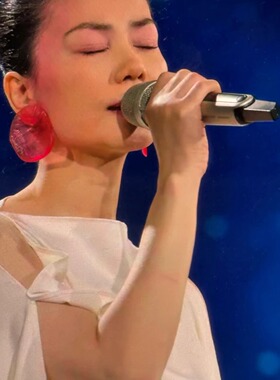 2025蛇年春晚王菲同款虾片耳环女