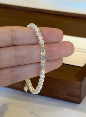 仿珍珠手链女款轻奢小众精致手串