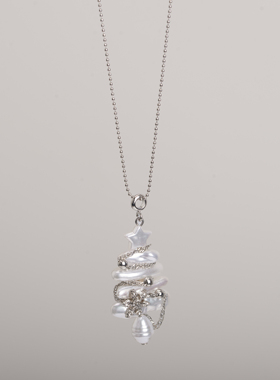 圣诞限定！复古许愿树吊坠项链女