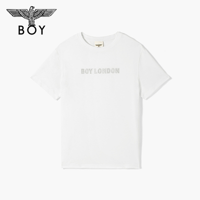 【暗金闪钻】BOYLONDON经典印花LOGO男女夏季潮牌短袖T恤N01901