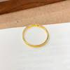 Chinese pure gold hollow solid mouth crushed ice ring new style birthday holiday gift recommendation