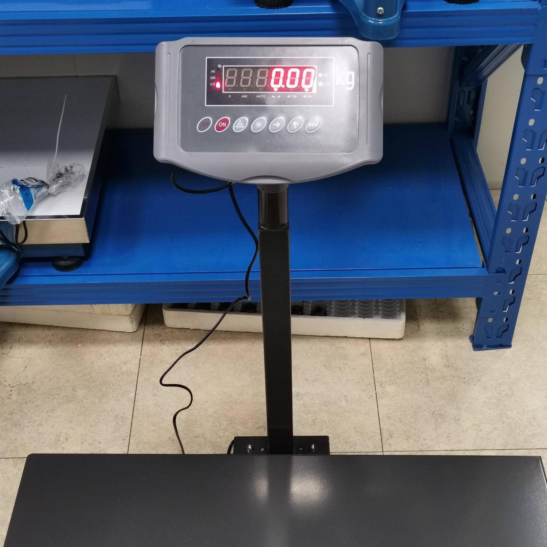 高精度商用电子称台秤60kg计重秤500公斤大台面防水工业仓库秤 - 图2