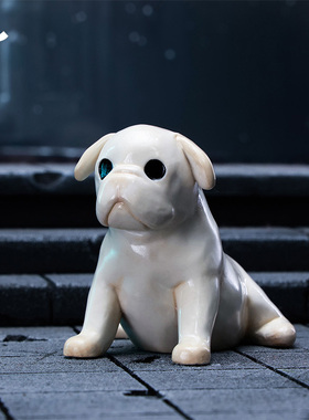 JXK幽灵法斗萌宠小狗模型