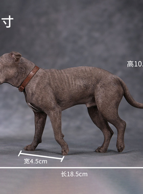 斯塔福梗犬模型仿真动物狗树脂摆