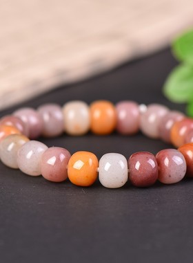 金丝玉老型珠手串女生款手链配饰