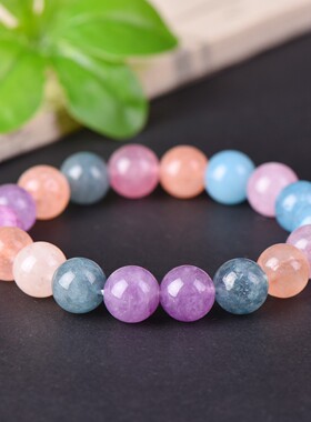 金丝玉碧玺手串女生手链招财纳福