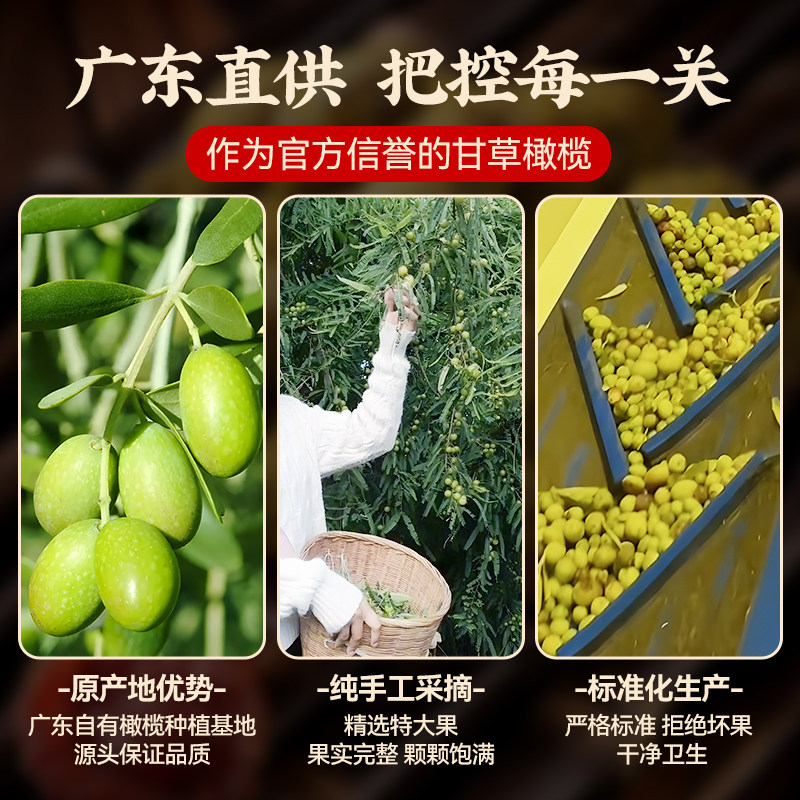 甘草橄榄500g广东潮汕特产九制橄榄果脯干橄榄甘甜凉果官方旗舰店